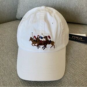 NWT Polo Ralph Lauren Triple Pony Ball Cap - White